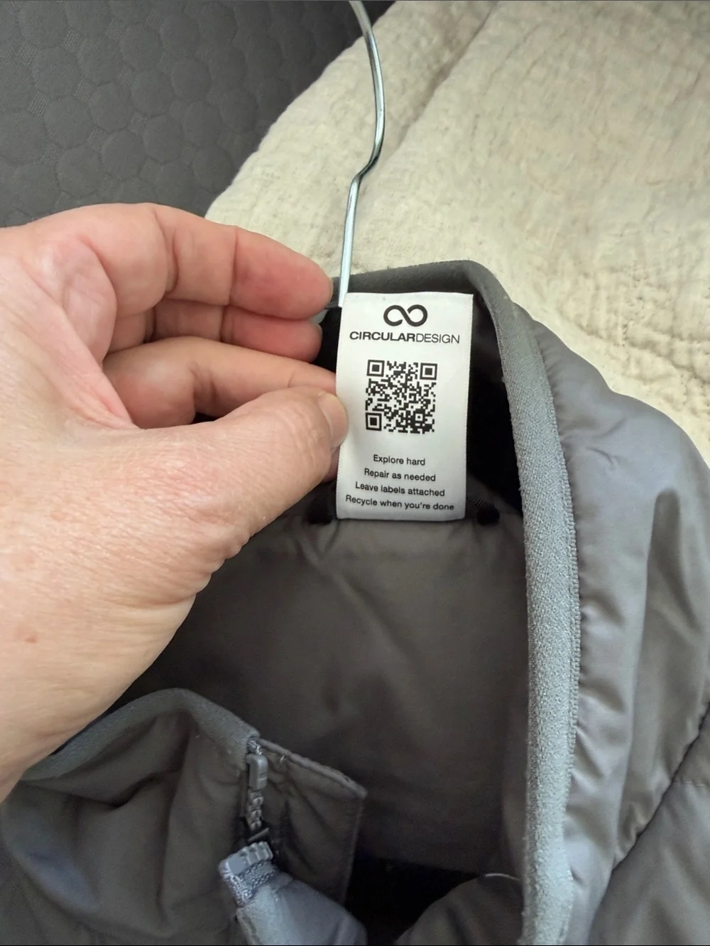 The North Face lightweight quilted